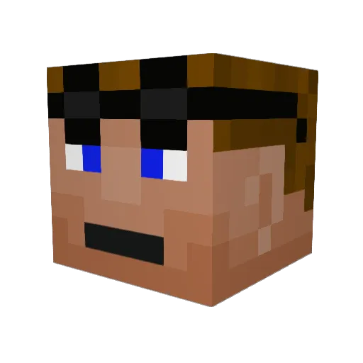 MadHatter501 Minecraft avatar head, 3D render