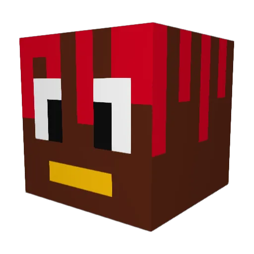 MadHatter___ Minecraft avatar head, 3D render