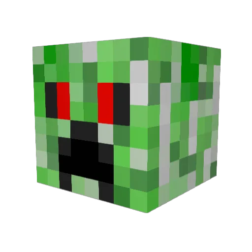 MadHyena42 Minecraft avatar head, 3D render