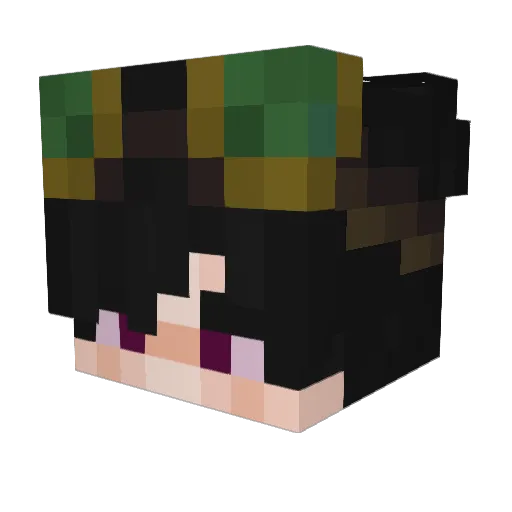 MadJKa Minecraft avatar head, 3D render