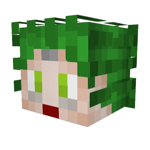 MadJoe0007 Minecraft avatar head, 3D render