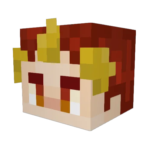 MadKitKat1882 Minecraft avatar head, 3D render