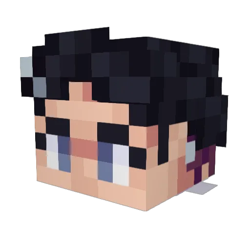 MadKuroo Minecraft avatar head, 3D render
