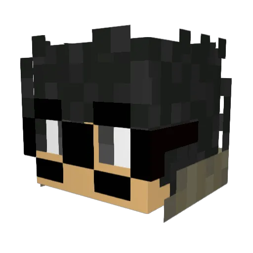 MadLadLouis Minecraft avatar head, 3D render