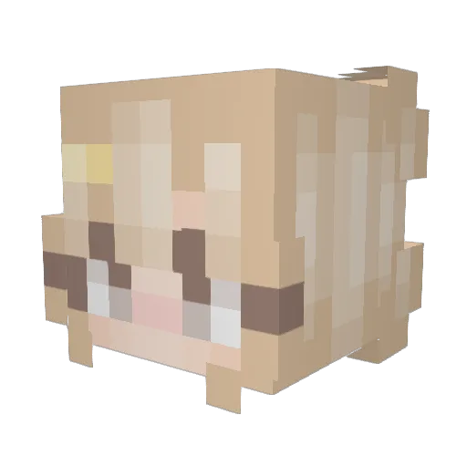 MadLadMadi Minecraft avatar head, 3D render