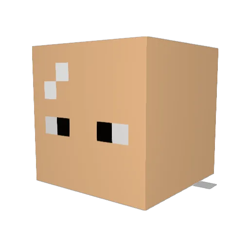 MadLionPain Minecraft avatar head, 3D render