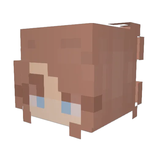 MadMaddy23 Minecraft avatar head, 3D render