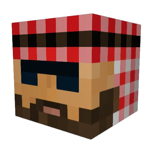 MadMads12 Minecraft avatar head, 3D render