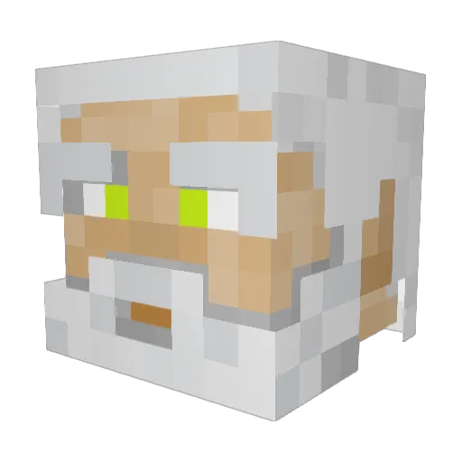 MadMan195 Minecraft avatar head, 3D render