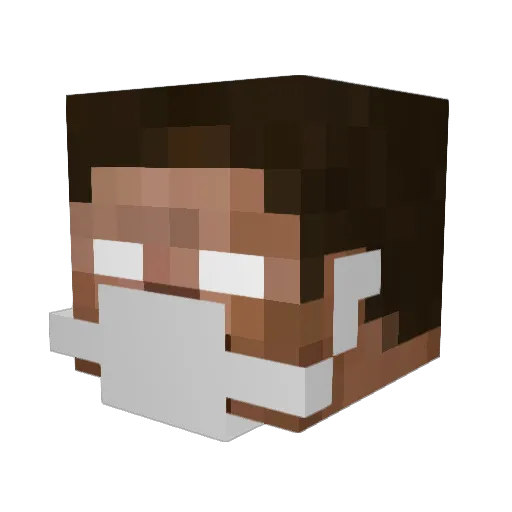 MadMan_Thrasher Minecraft avatar head, 3D render