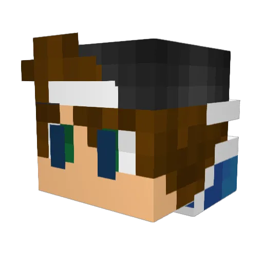 MadMatt214 Minecraft avatar head, 3D render