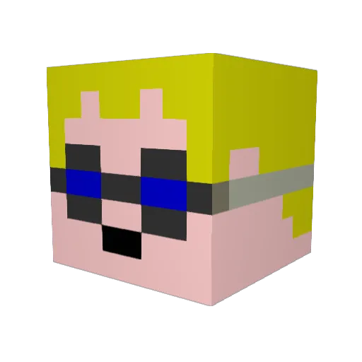 MadMax2910 Minecraft avatar head, 3D render