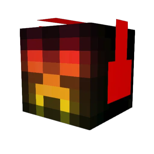 MadMaxJ1 Minecraft avatar head, 3D render