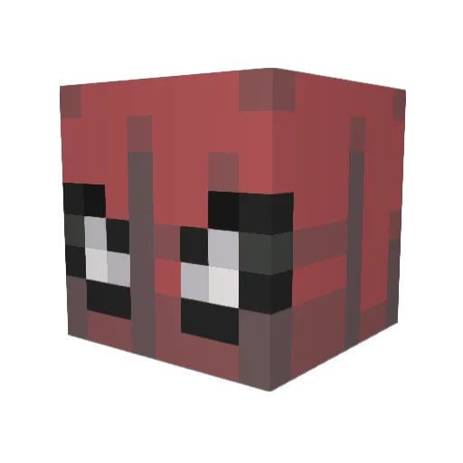 MadMeik Minecraft avatar head, 3D render