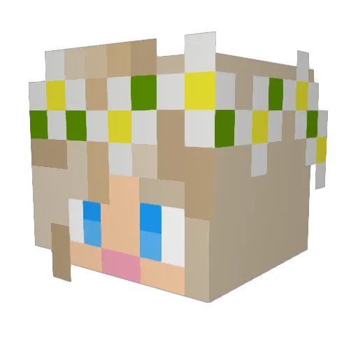 MadMenzies9 Minecraft avatar head, 3D render