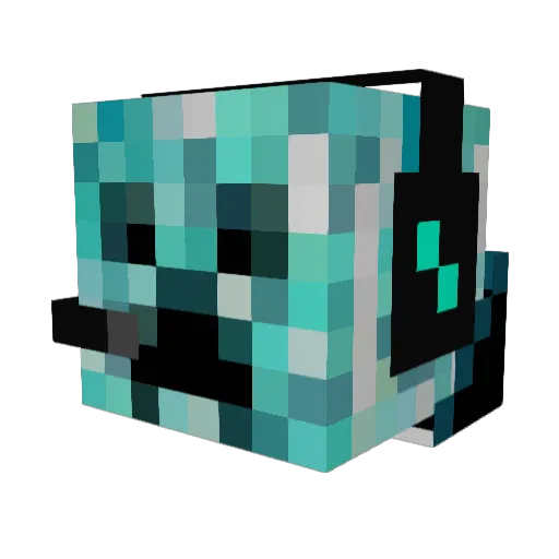 MadMiddie Minecraft avatar head, 3D render