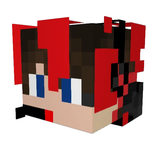 MadMilo810 Minecraft avatar head, 3D render