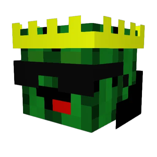 MadMonkey62 Minecraft avatar head, 3D render