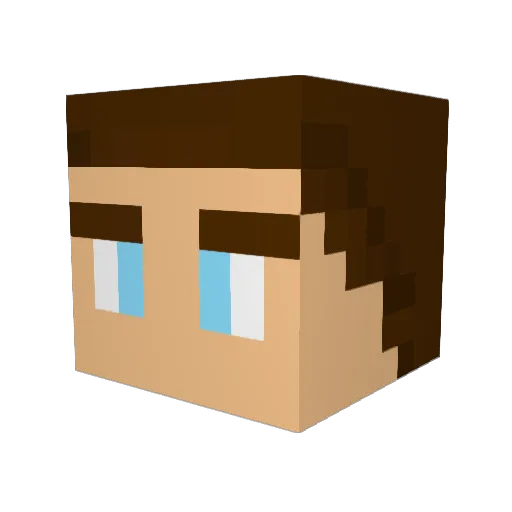 MadMonsterEater Minecraft avatar head, 3D render