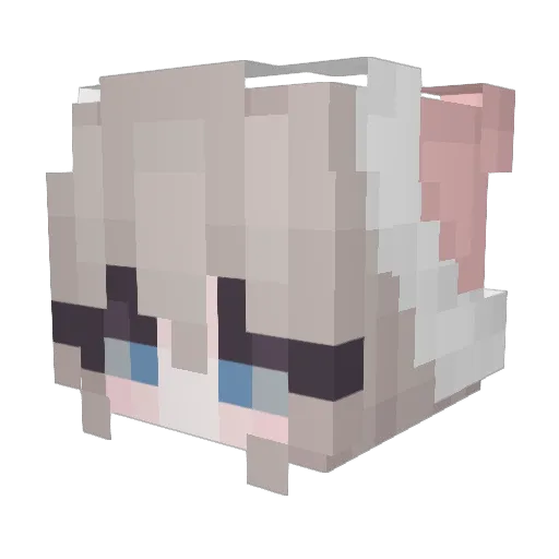 MadMunkyMan Minecraft avatar head, 3D render