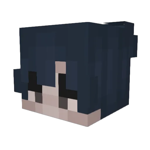 MadPing Minecraft avatar head, 3D render