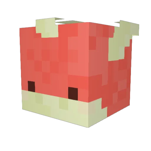 MadPixelle Minecraft avatar head, 3D render