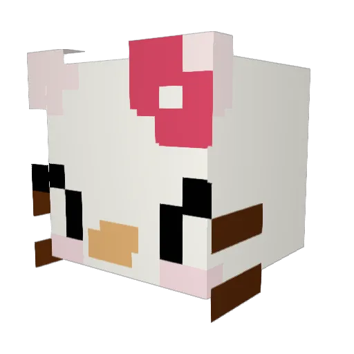 MadRabbit27 Minecraft avatar head, 3D render