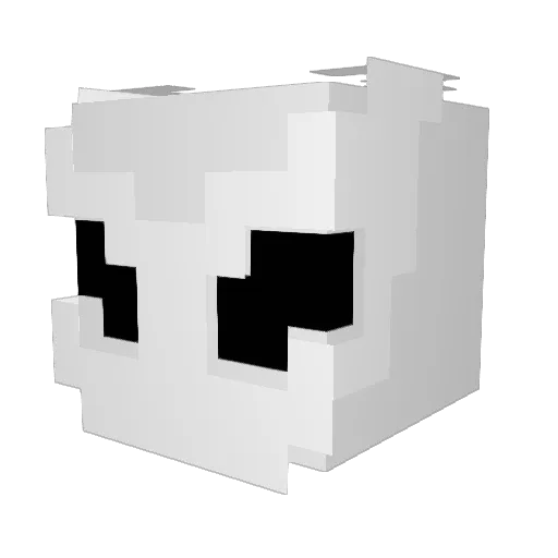 MadRatter Minecraft avatar head, 3D render