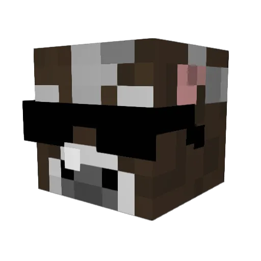 MadTaste Minecraft avatar head, 3D render