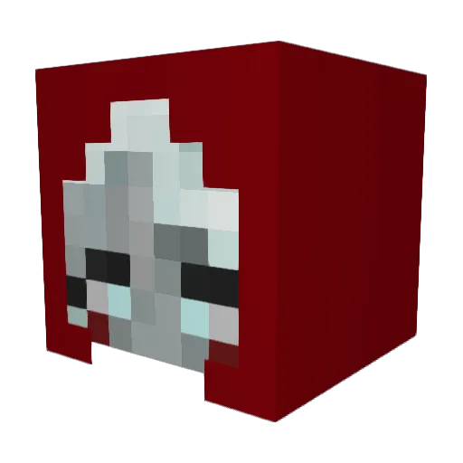 MadTrylex Minecraft avatar head, 3D render