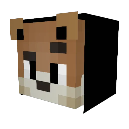 MadYoung Minecraft avatar head, 3D render