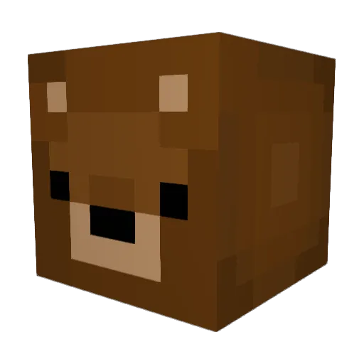 Mad_Bear4 Minecraft avatar head, 3D render