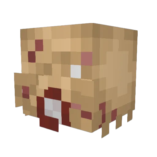 Mad_Bx Minecraft avatar head, 3D render