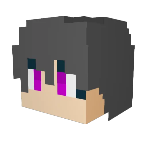 Mad_Cat0501 Minecraft avatar head, 3D render