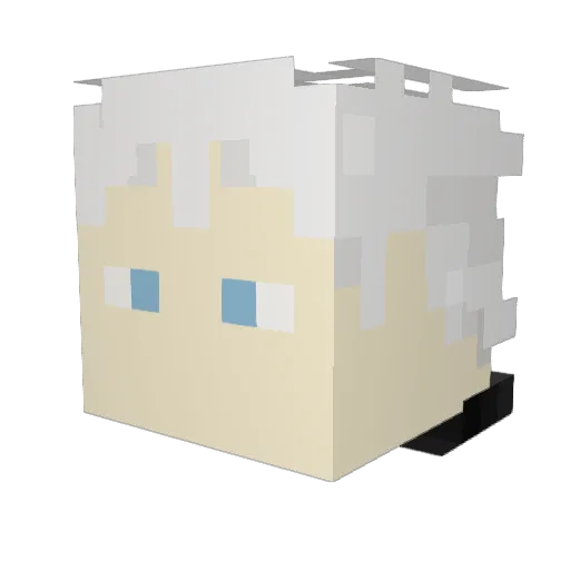 Mad_Inu Minecraft avatar head, 3D render
