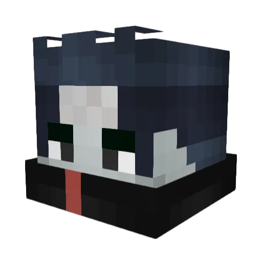 Mad_J Minecraft avatar head, 3D render