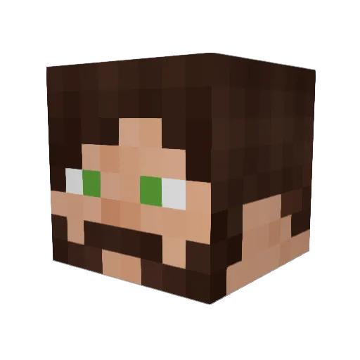 Mad_Juga Minecraft avatar head, 3D render