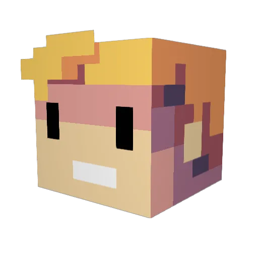 Mad_Mat92 Minecraft avatar head, 3D render