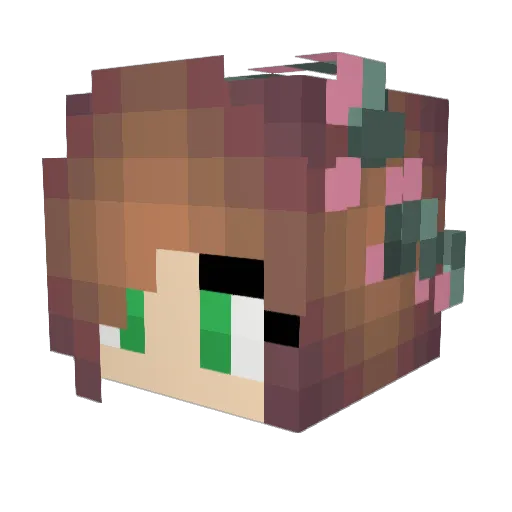 Mad_Millie Minecraft avatar head, 3D render