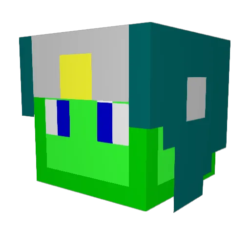 Mad_Octor Minecraft avatar head, 3D render