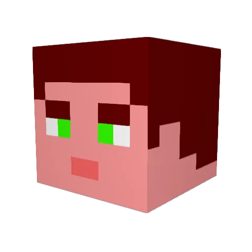 Mad_Seth Minecraft avatar head, 3D render