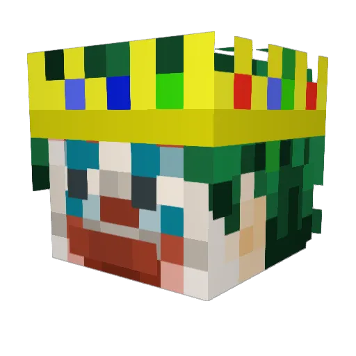 Mad_Snake Minecraft avatar head, 3D render