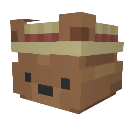 Mad__s Minecraft avatar head, 3D render