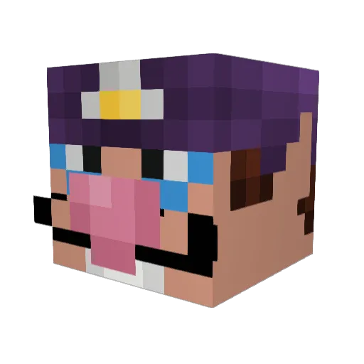 MadaHD16 Minecraft avatar head, 3D render