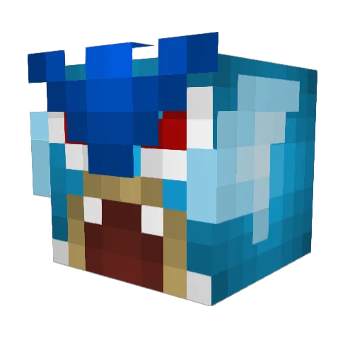 Madados Minecraft avatar head, 3D render