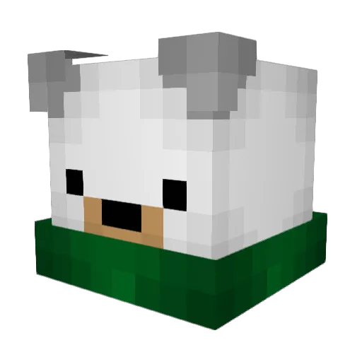 Madahyne Minecraft avatar head, 3D render