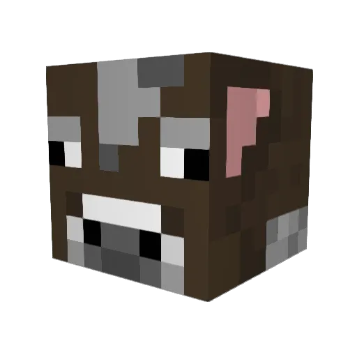 Madairr Minecraft avatar head, 3D render