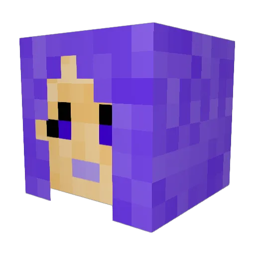 MadalenaKitty Minecraft avatar head, 3D render