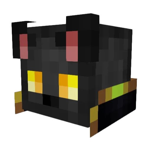 Madalenas Minecraft avatar head, 3D render
