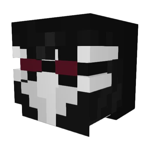 MadamFortuna Minecraft avatar head, 3D render